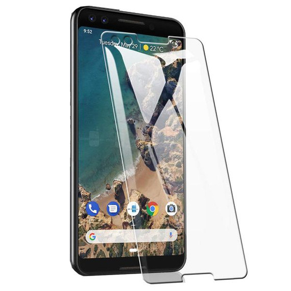 Google   Google Pixel 3         Clear Tempered Glass Screen Protector