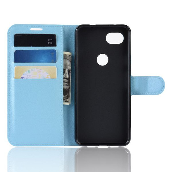 Google Pixel 3A      Pu Wallet Case    [Lightblue]