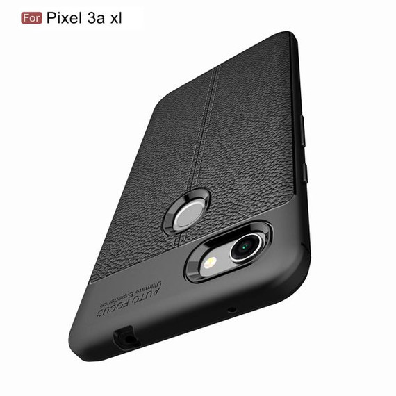 Google Pixel 3a XL      Leather Texture Case    Red