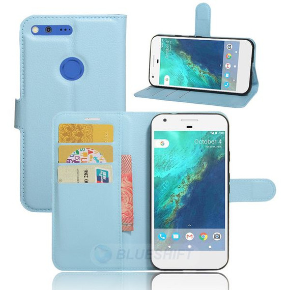 Google Pixel Xl      Pu Wallet Case    [Lightblue]