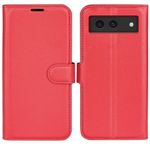 Google Pixel 8A      Pu Wallet Case    [Red]
