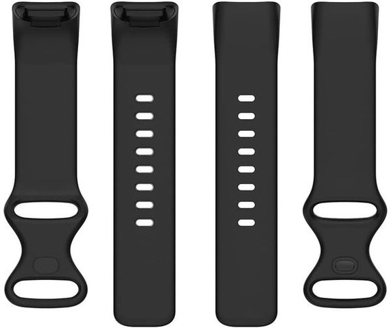 Fitbit Charge 6      Silicone Strap   Black
