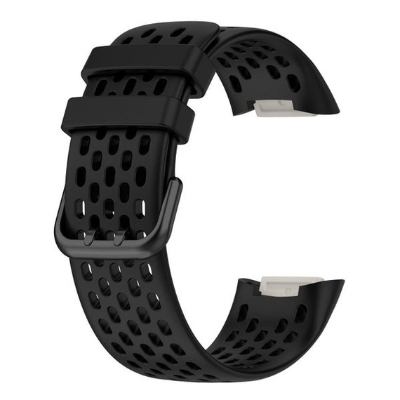Fitbit Charge 6      Silicone Strap   Black