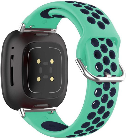 Fitbit Versa 4      Silicone Strap   Mint/Navy