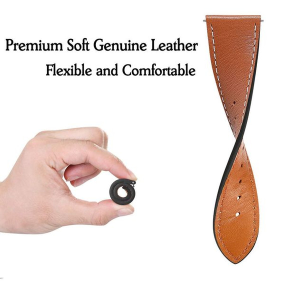 Fitbit Versa      PU Leather Strap   Brown