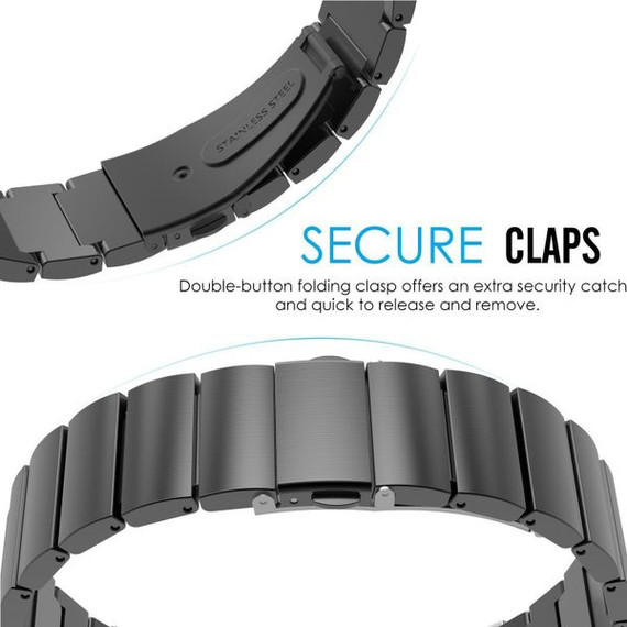 Fitbit Charge 2      Stainless Steel Strap   Black