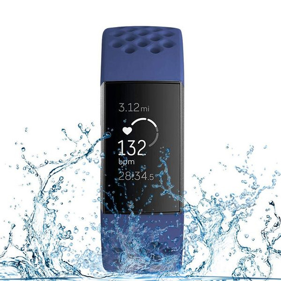 Fitbit Charge 3      Silicone Strap   Navy