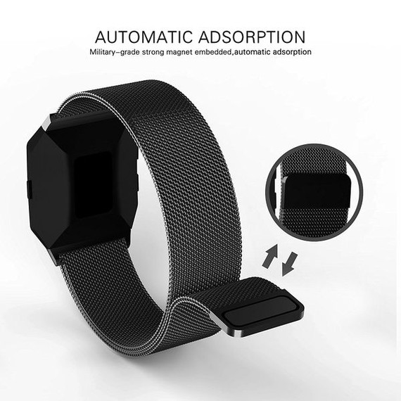 Fitbit Ionic      Milanese Loop Strap   Black