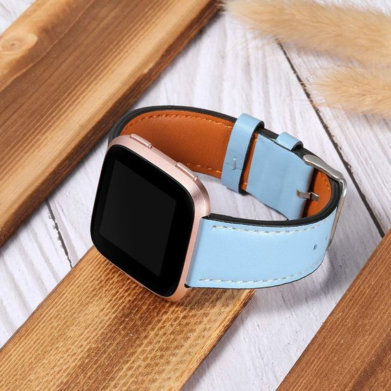 Fitbit Versa      PU Leather Strap   Blue