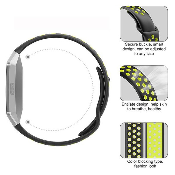 Fitbit Ionic      Silicone Strap   Black/Volt