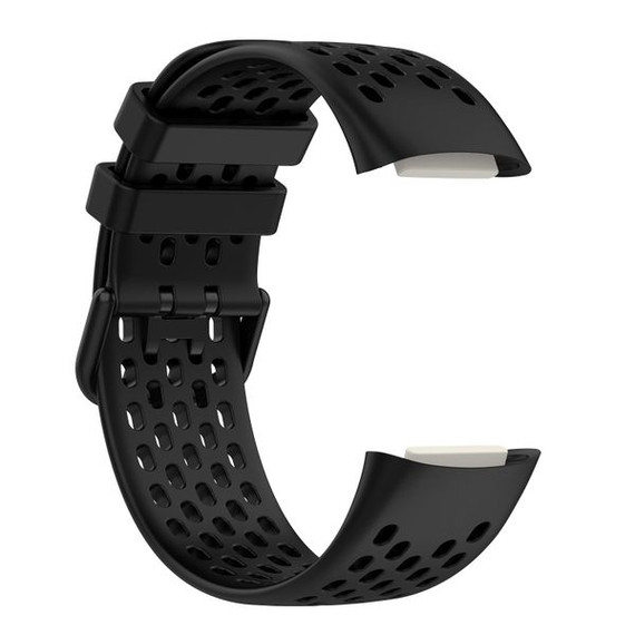 Fitbit Charge 5      Silicone Strap   Black