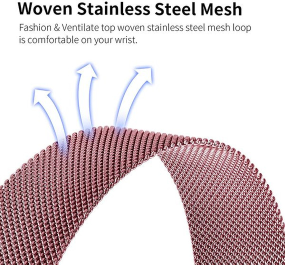 Fitbit Versa 3      Milanese Loop Strap   RoseGold