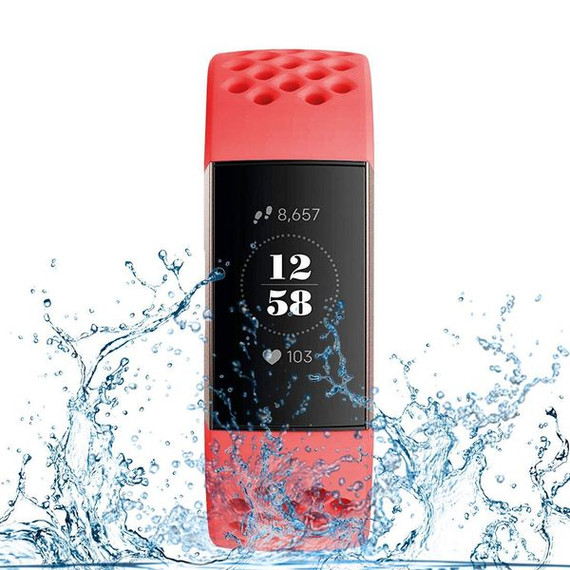 Fitbit Charge 3      Silicone Strap   Red