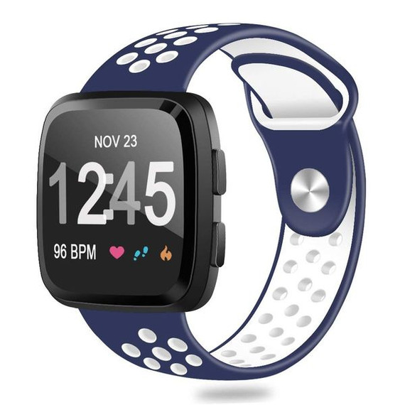 Fitbit Versa      Silicone Strap   Navy/White