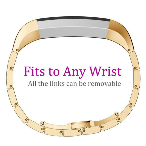 Fitbit Alta HR      Stainless Steel Strap   Gold