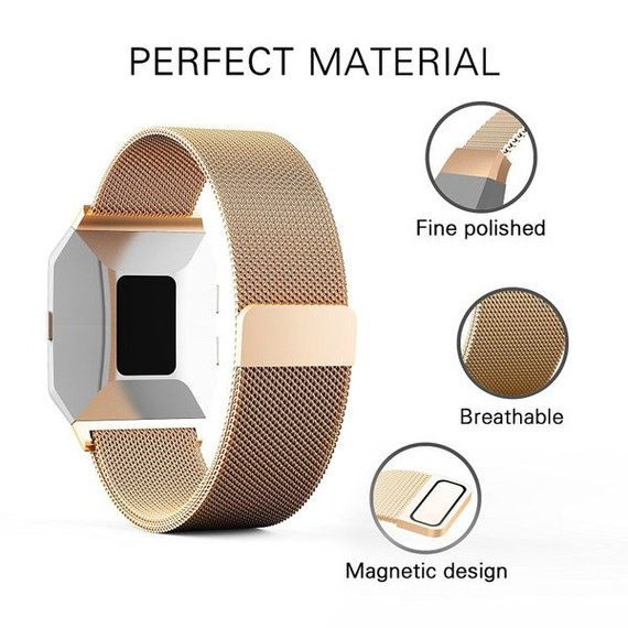 Fitbit Ionic      Milanese Loop Strap   Gold