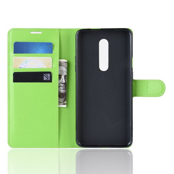 Oneplus 7 Pro      Pu Wallet Case    [Green]
