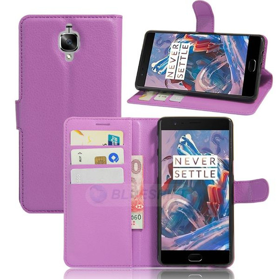 Oneplus 3/3T      Pu Wallet Case    [Purple]