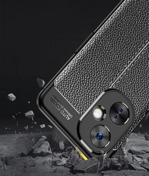 OnePlus Nord CE 3 Lite      Leather Texture Case    Black