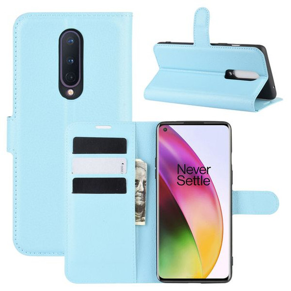 Oneplus 8      Pu Wallet Case    [Lightblue]