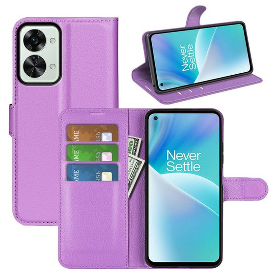 Oneplus Nord 2T      Pu Wallet Case    [Purple]