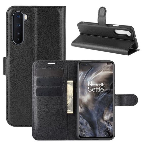 Oneplus Nord      Pu Wallet Case    [Black]