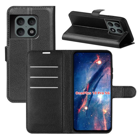 Oneplus 10 Pro      Pu Wallet Case    [Black]
