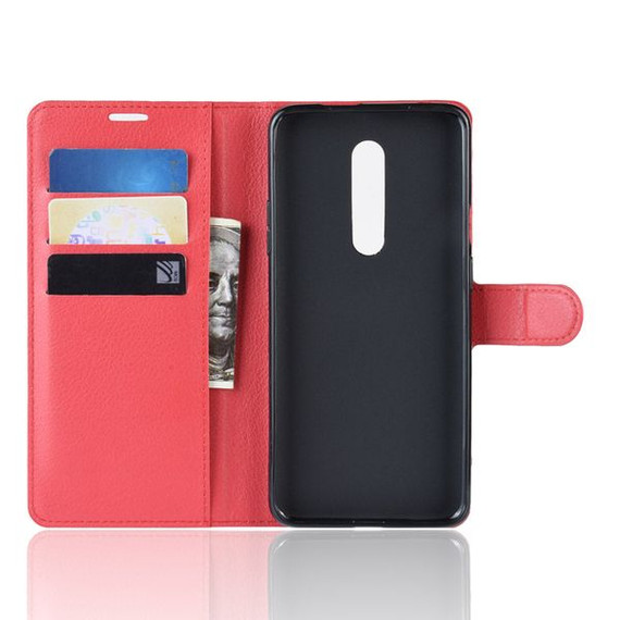 Oneplus 7 Pro      Pu Wallet Case    [Red]