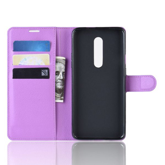 Oneplus 7 Pro      Pu Wallet Case    [Purple]