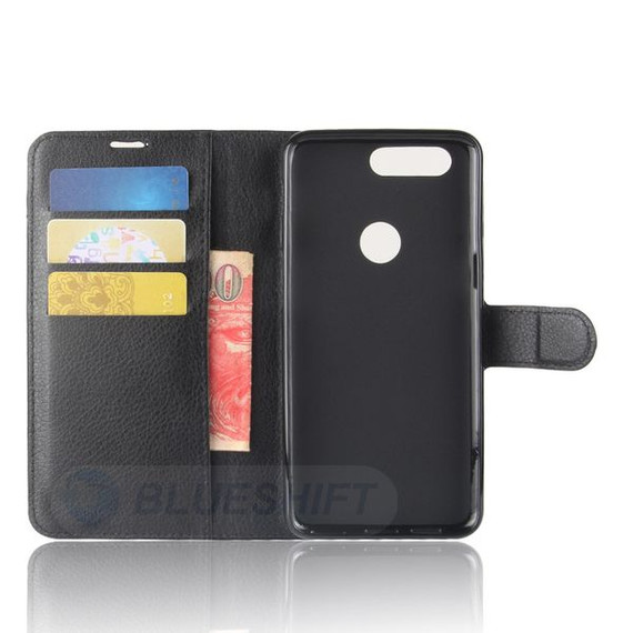 Oneplus 5T      Pu Wallet Case    [Black]