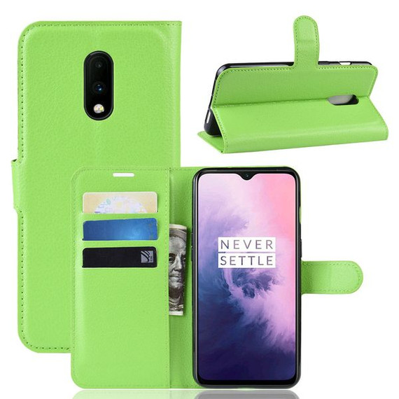 Oneplus 7      Pu Wallet Case    [Green]
