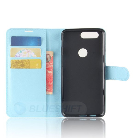 Oneplus 5T      Pu Wallet Case    [Lightblue]