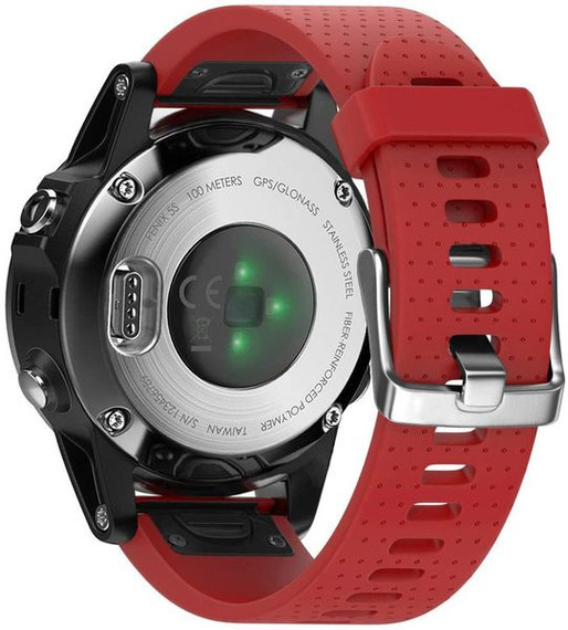 Garmin fenix 7      Silicone Strap   Red