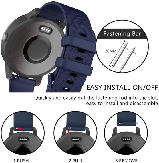 Garmin Venu SQ 2      Silicone Strap   Navy