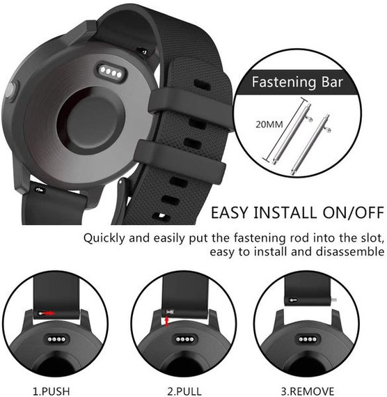 Garmin Venu 2 Plus      Silicone Strap   Black