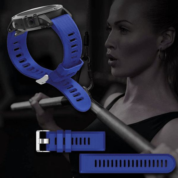 Garmin fenix 7X Silicone Strap Blue Garmin fenix 7X Silicone Strap Blue