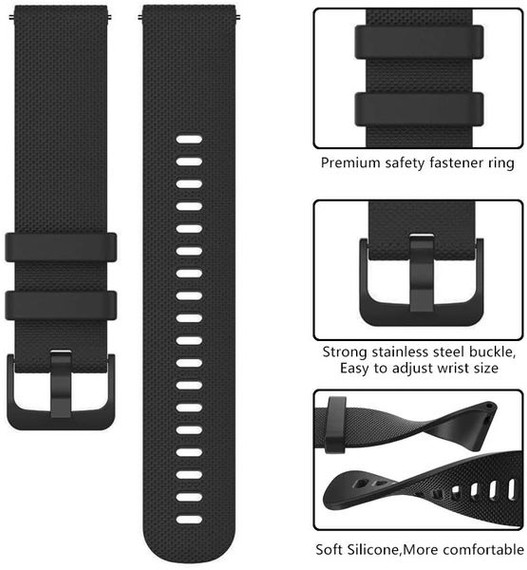Garmin Venu 3      Silicone Strap   Black