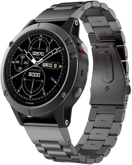 Garmin Fenix 7S Pro      Stainless Steel Strap   Black