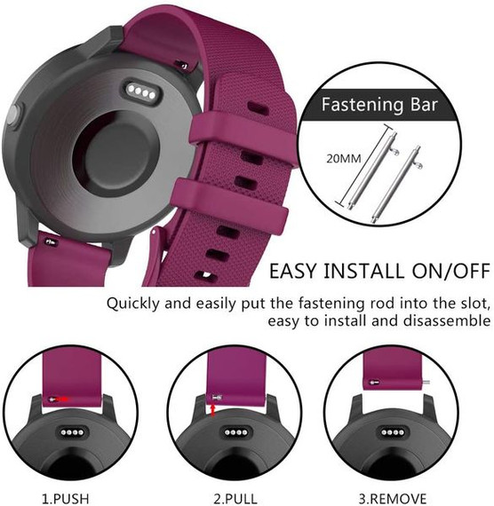 Garmin Venu      Silicone Strap   Maroon