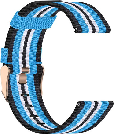 Garmin Venu      Nylon Strap   Black/LightBlue