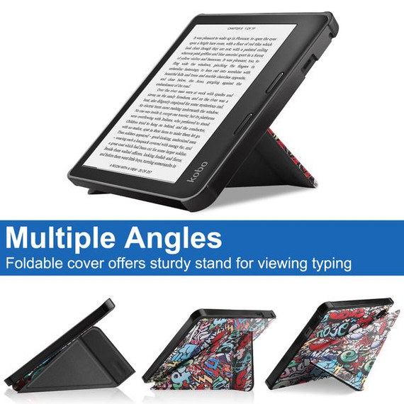 Kobo Sage eReader  Origami Case   Graffiti