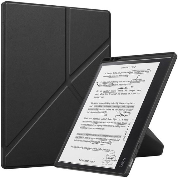 Kobo Elipsa 2E  Origami Case Black