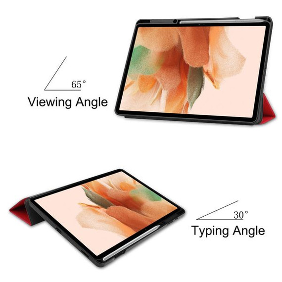 Samsung Tab S7 FE Pen Holder Case Red Samsung Tab S7 FE Pen Holder Case Red