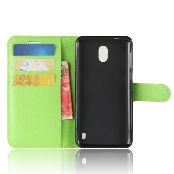 Nokia 2      Pu Wallet Case    [Green]