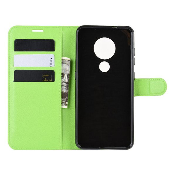 Nokia 6.2/7.2      Pu Wallet Case    [Green]