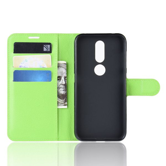 Nokia 4.2      Pu Wallet Case    [Green]