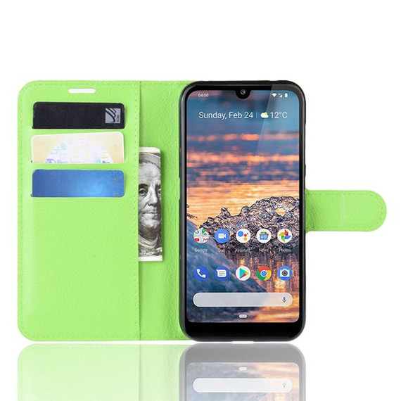 Nokia 4.2      Pu Wallet Case    [Green]