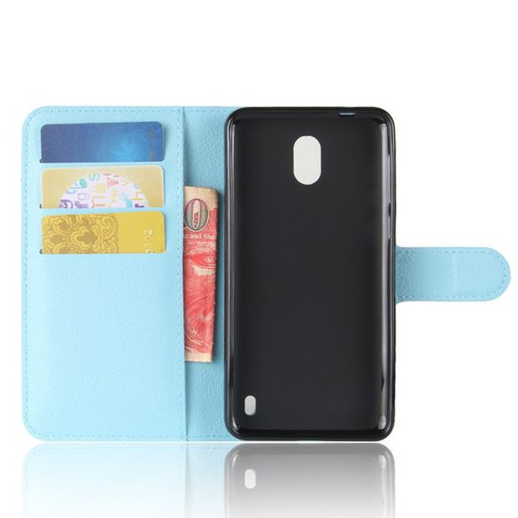 Nokia 2      Pu Wallet Case    [Lightblue]