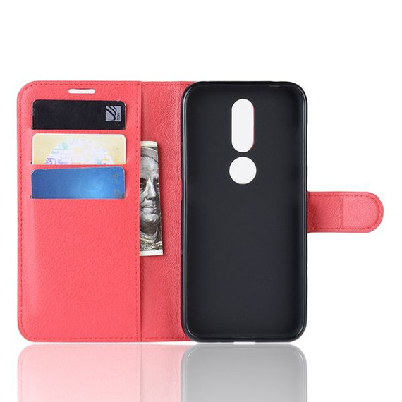 Nokia 4.2      Pu Wallet Case    [Red]