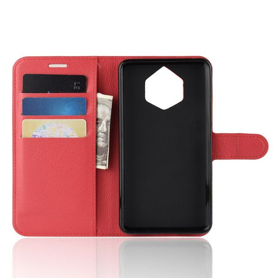 Nokia 9 Pureview      Pu Wallet Case    [Red]